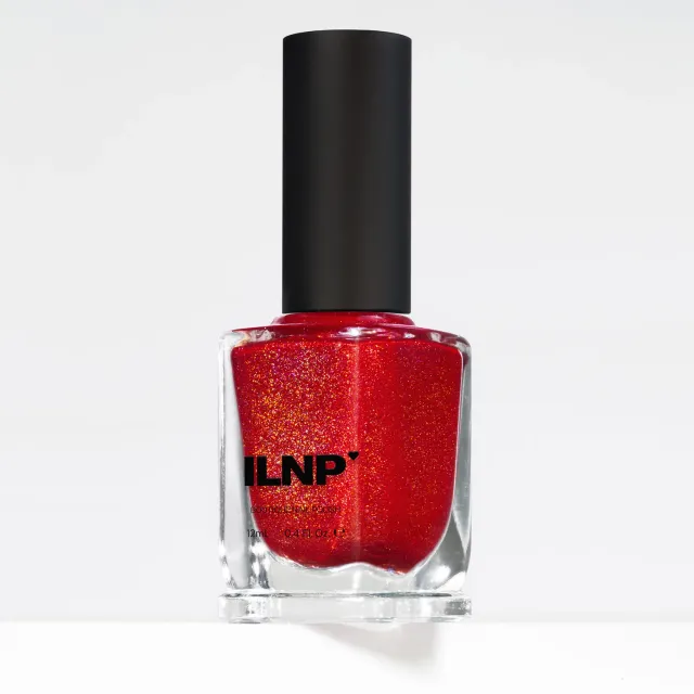 ILNP Crush nagellack holografisk körsbärsröd