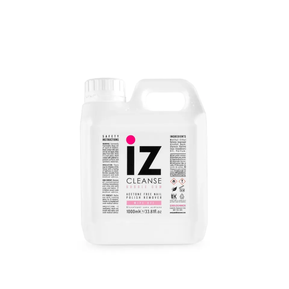 Iz Beauty Cleanse nagellacksremover refill 1L acetonfri