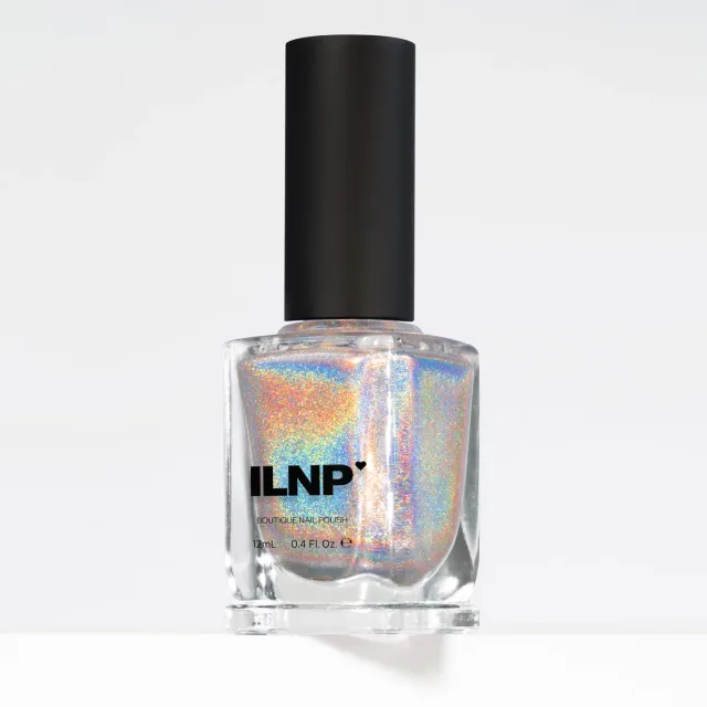 ILNP MEGA nagellack silver holografiskt