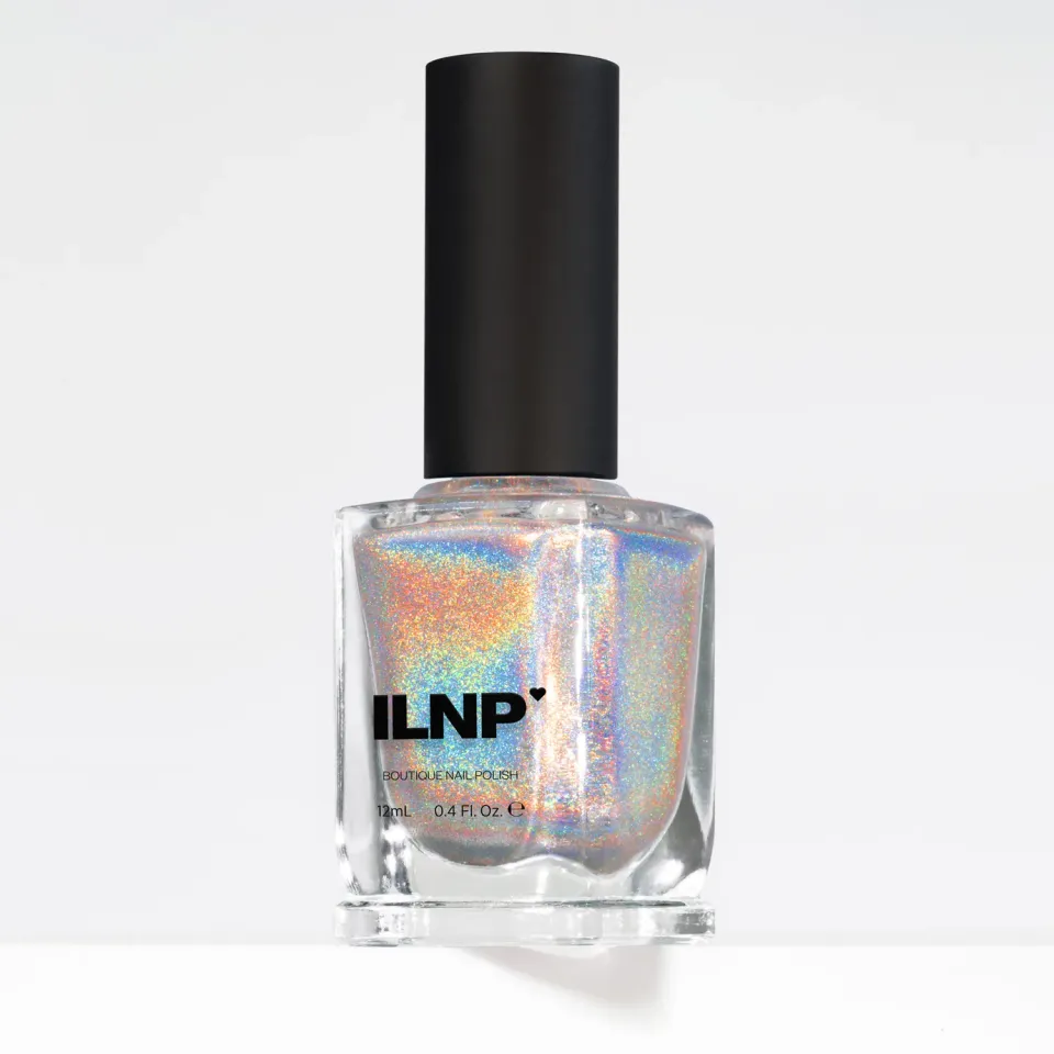 ILNP MEGA nagellack silver holografiskt