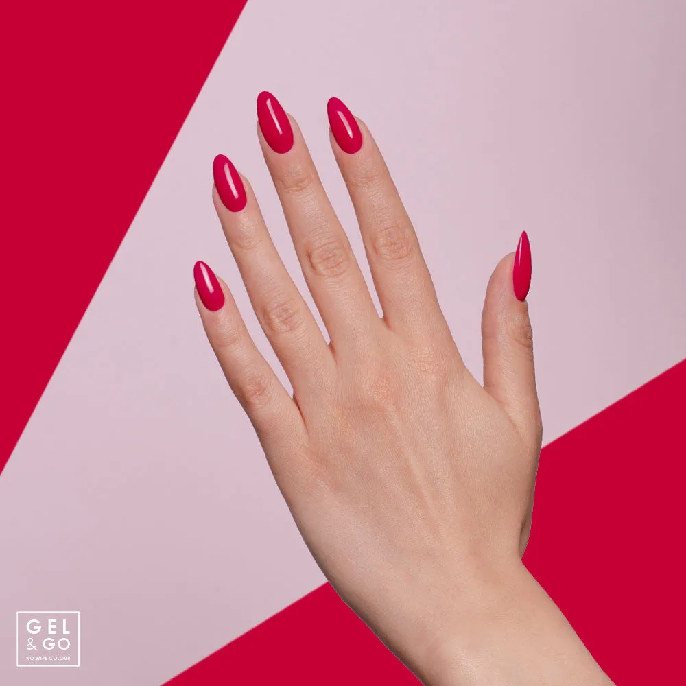 Iz Beauty GEL&GO GG1020 Valentine gelpolish 12ml rödrosa