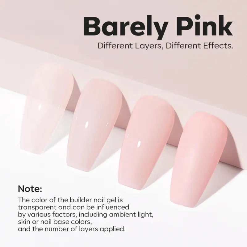 Modelones Builder Gel Barely Pink nagelgel 15ml kräm