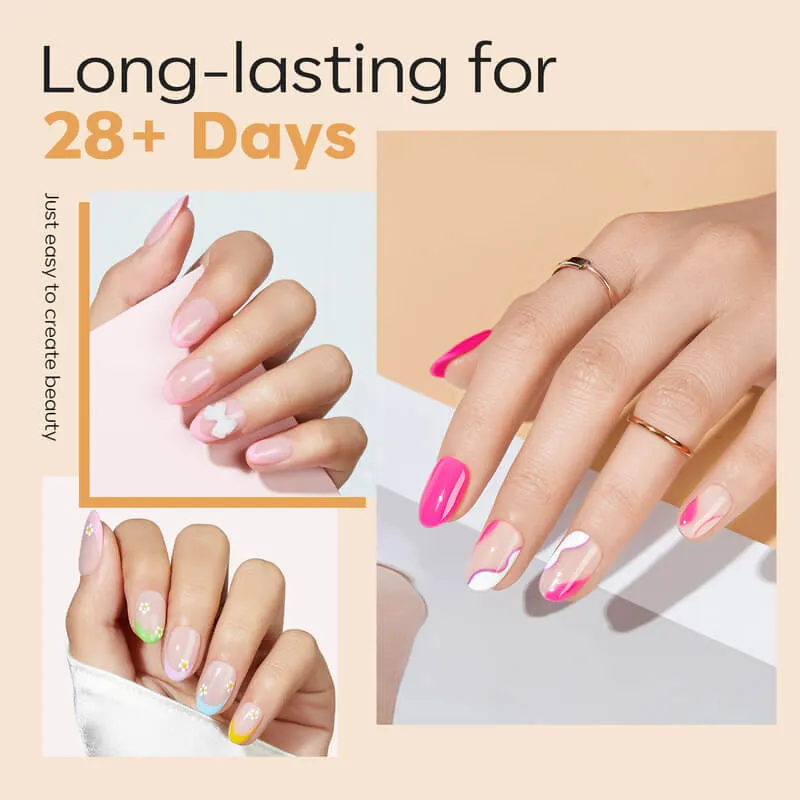 Modelones Semi-Frosted nageltippar halvmatta för gel