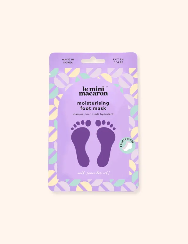 Le Mini Macaron Moisturizing fotmask lavendel återfuktande