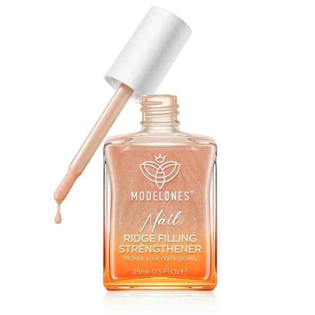 Modelones Nail Care nagelstärkare Light Brown för fåror