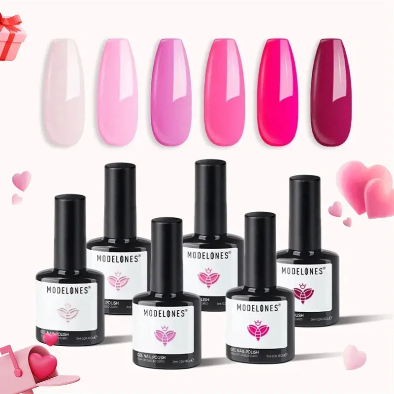 Modelones You Look Perfect Tonight gellack 6-pack rosa