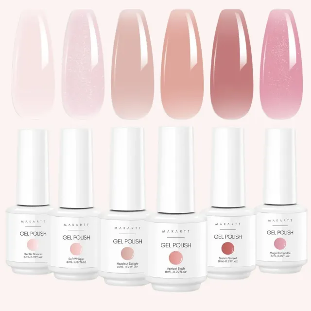 Makartt Nail Gel Polish gellack noir blanc kit