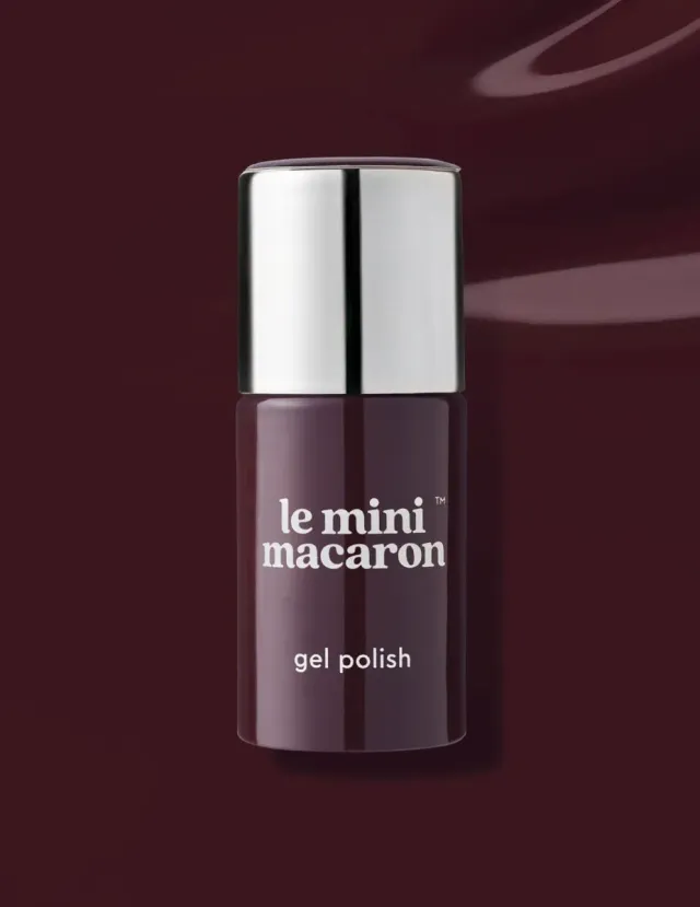 Le Mini Macaron Crème de Chocolat gellack mörkbrun