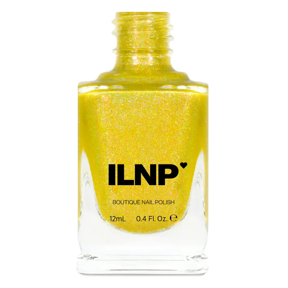 ILNP Funshine Smoothie nagellack gul holografisk