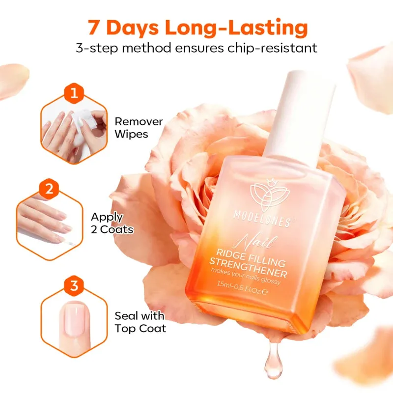 Modelones Nail Care nagelstärkare Clear rosdoft stärkande