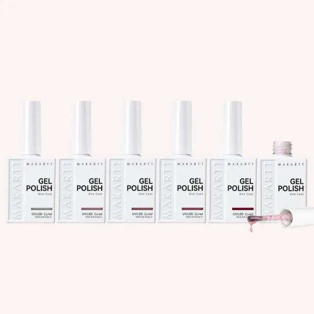 Makartt One Coat Series gellack Fall Collection 6-pack täckande