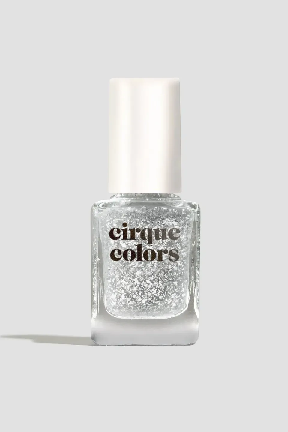 Cirque Colors Silver Lining nagellack silver flakes topper