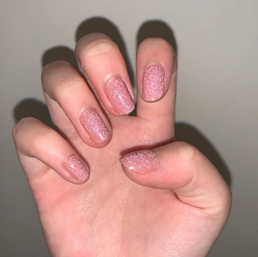 Cirque Colors Tiny Dancer glitter topper rosa