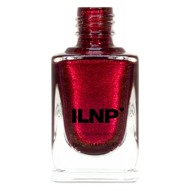 ILNP Ruby nagellack rött shimmer