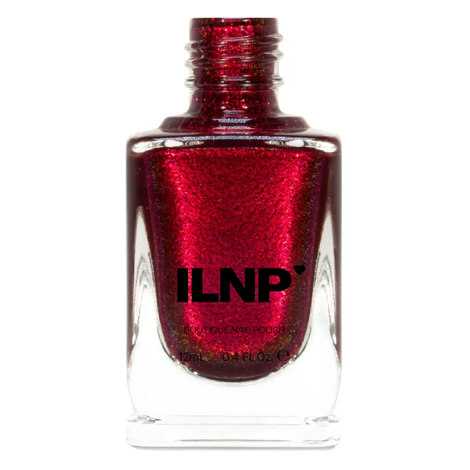 ILNP Ruby nagellack rött shimmer