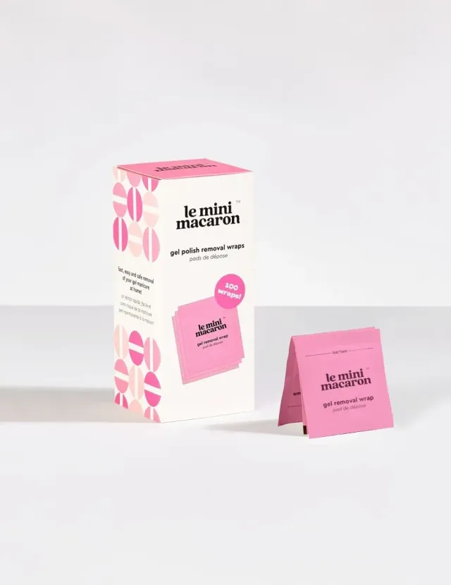 Le Mini Macaron remover wraps borttagning 100-pack