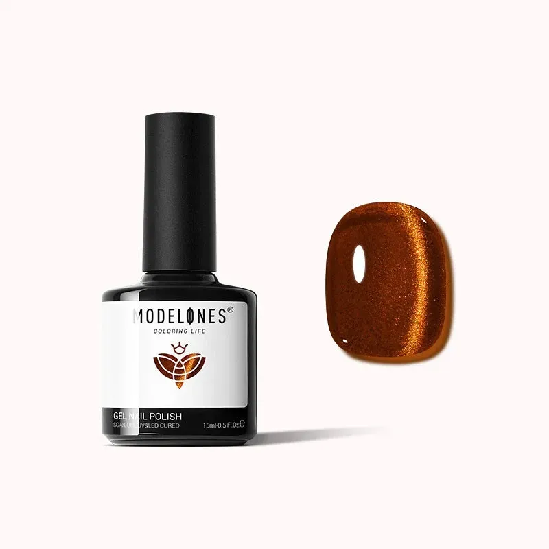 modelones No Deal cat eye gellack brun 15 ml