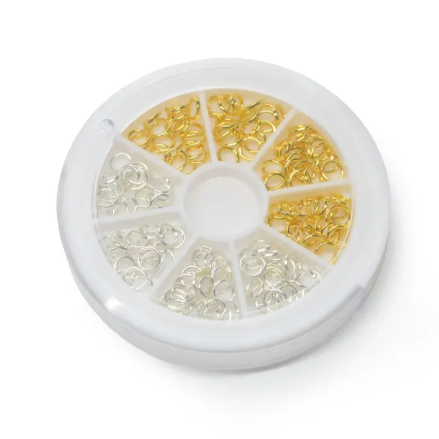 Iz Beauty nagelringar 150-pack guld silver