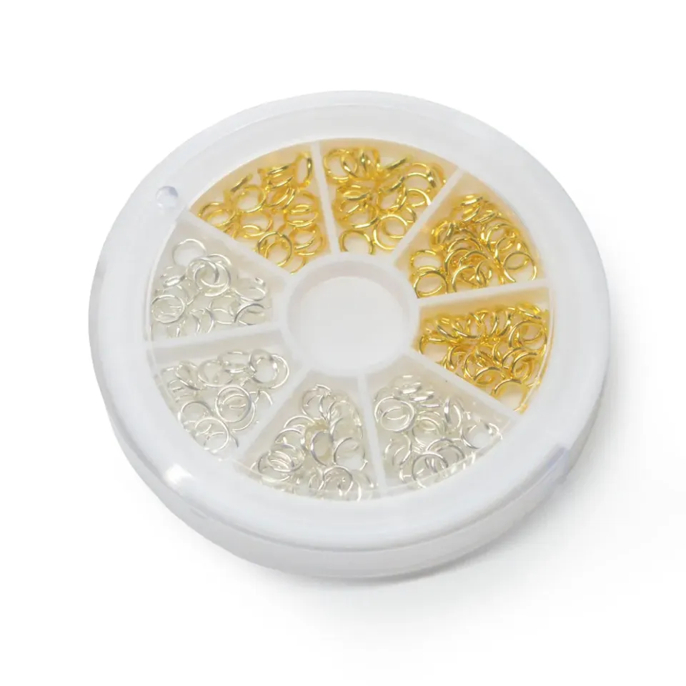 Iz Beauty nagelringar 150-pack guld silver
