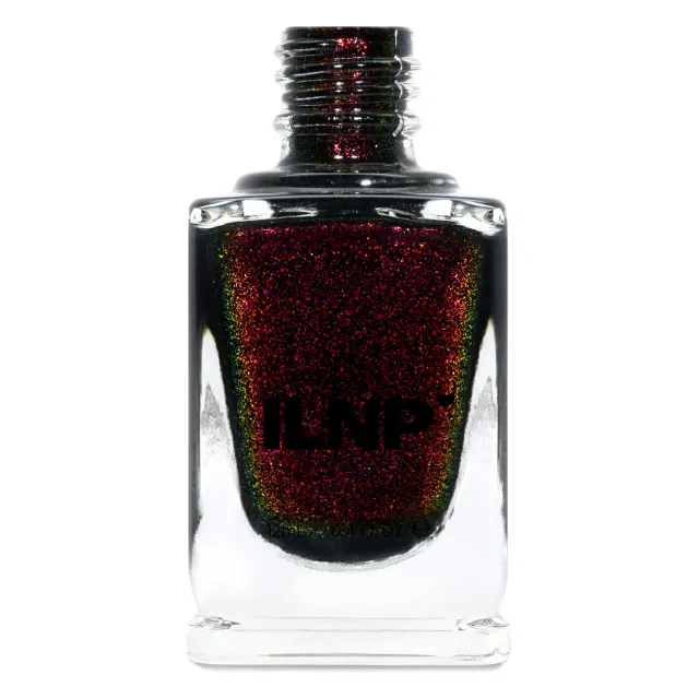 ILNP Lights Out nagellack svart shimmer