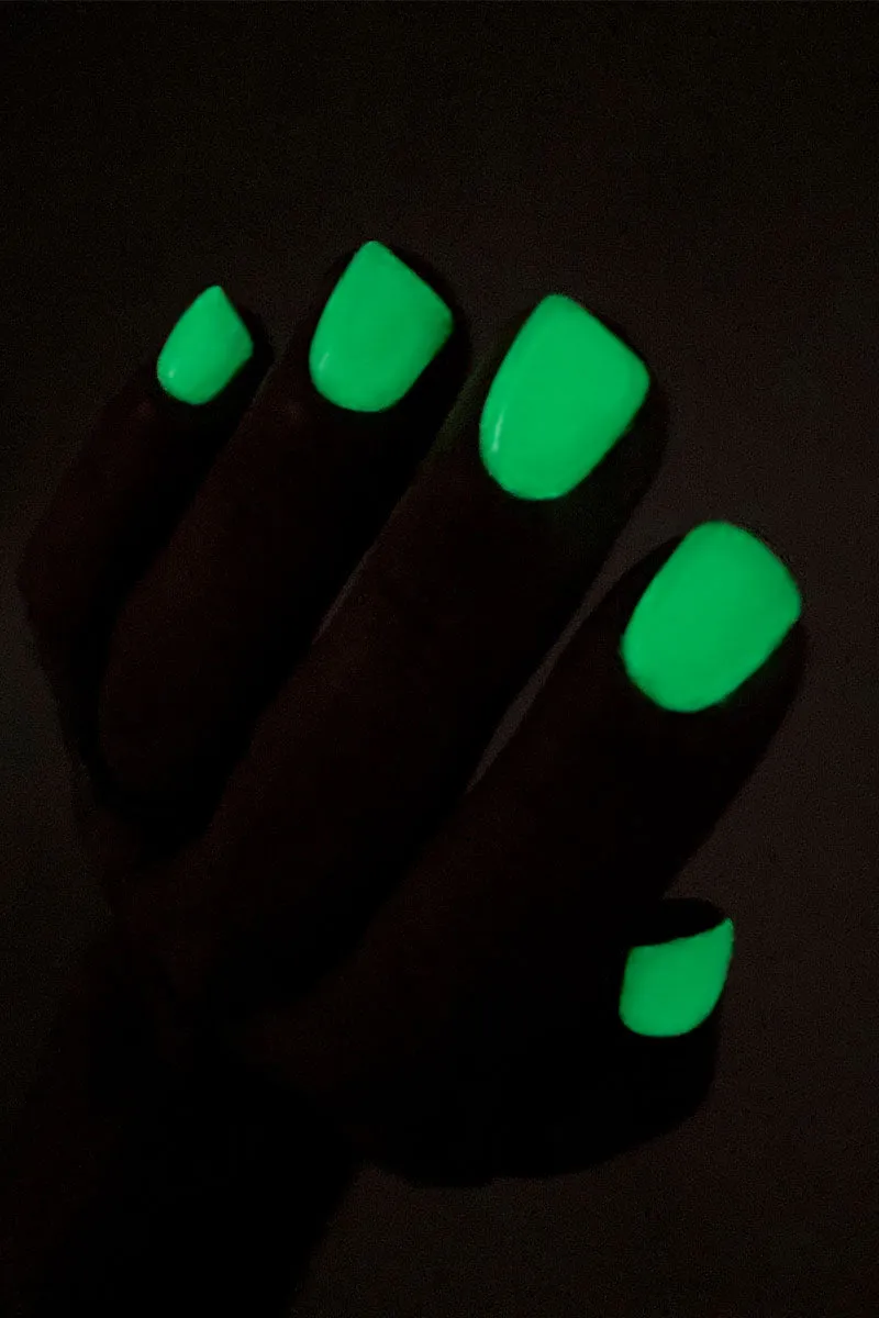 Cirque Colors Phantom Glow topplack självlysande grön