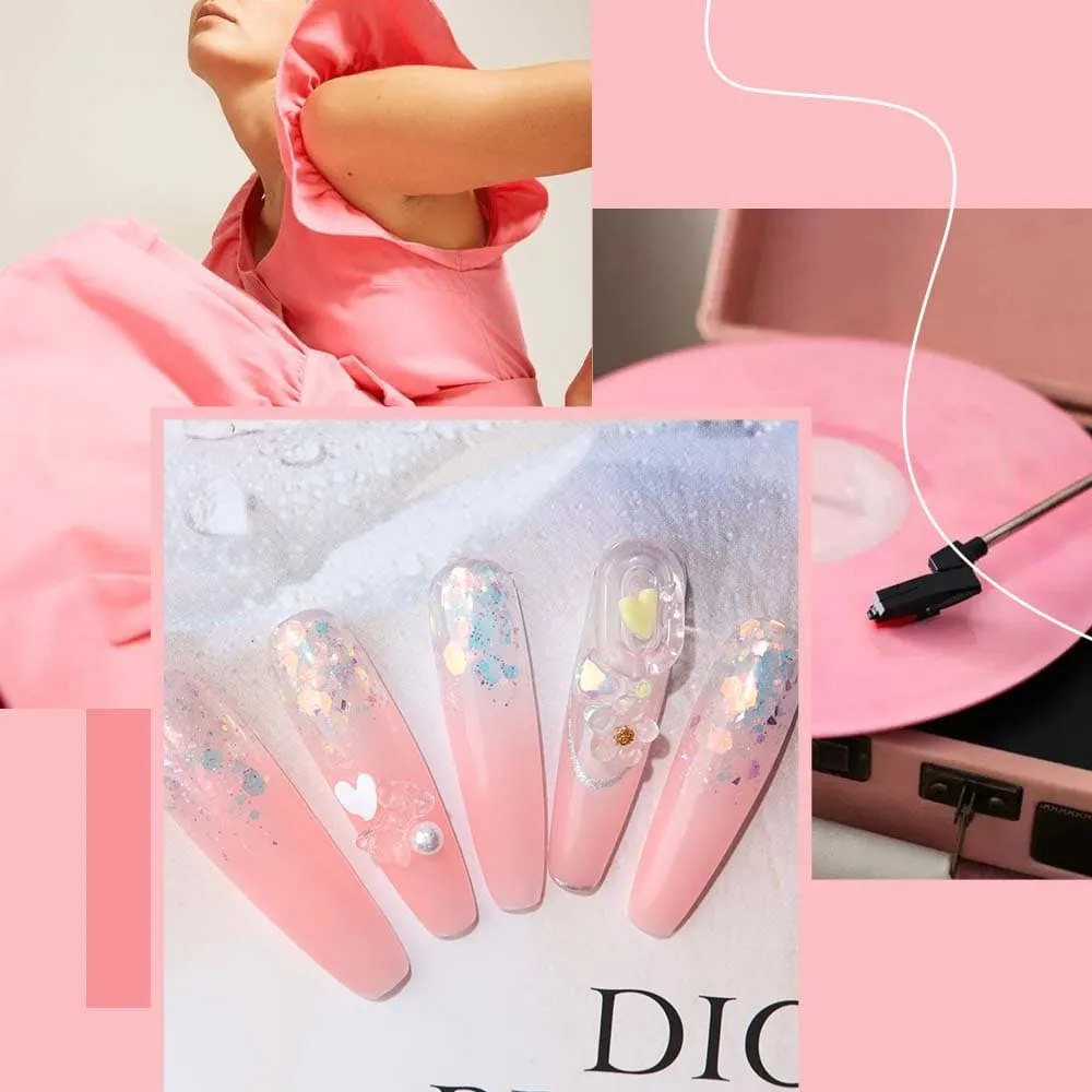 modelones luminous polygel salmon pink 15g selvlysande