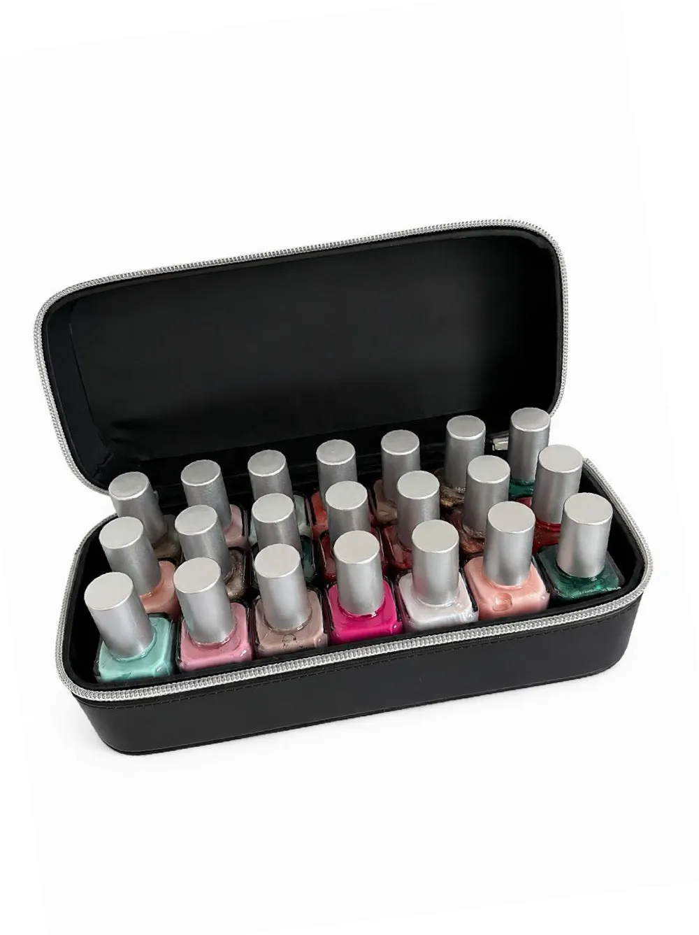 Leighton Denny Manicure Case nagelväska 12 flaskor svart