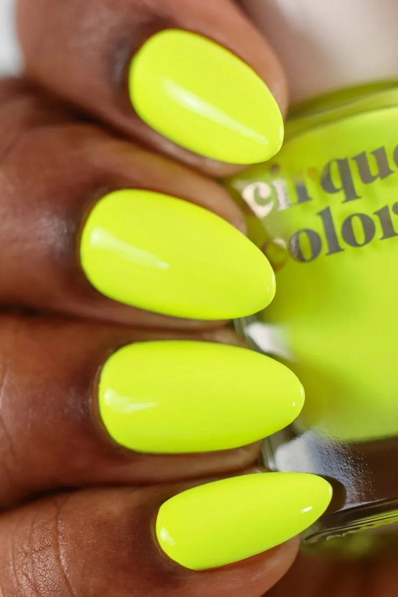 Cirque Colors Vice Suninn nagellack gul neon