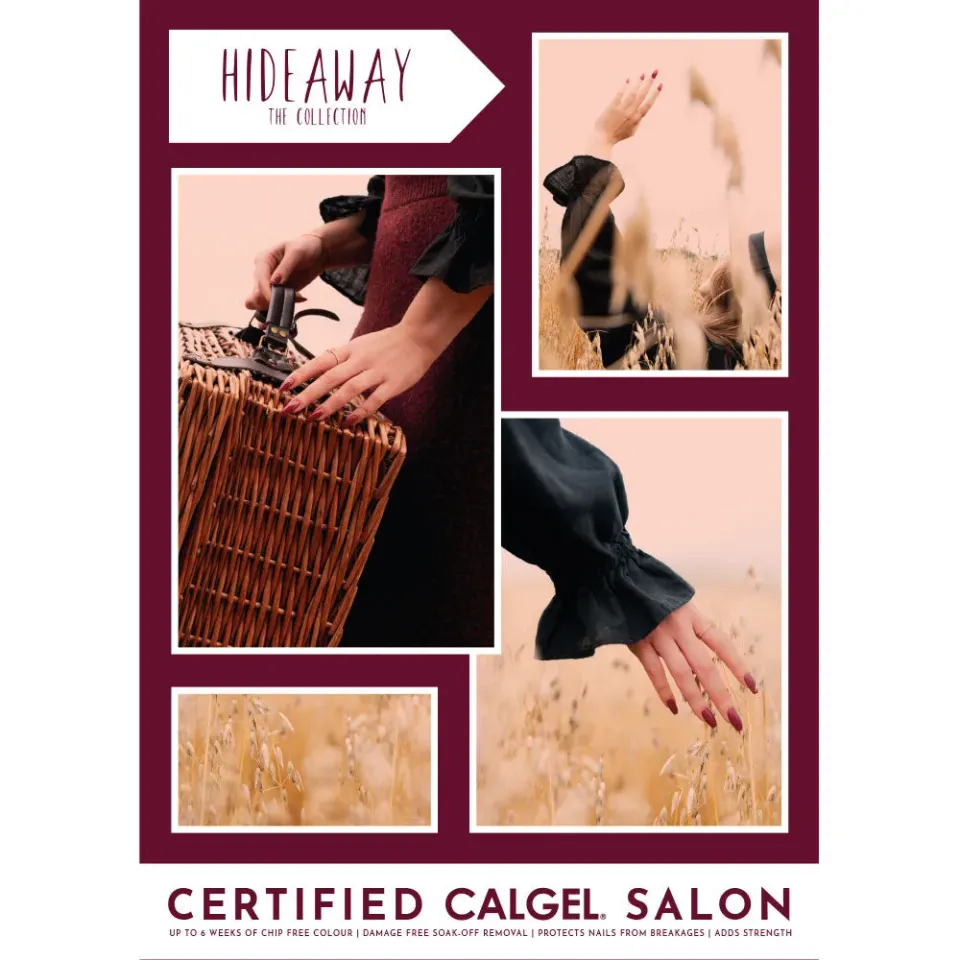 Iz Beauty Calgel Hideaway poster A2 Staycation