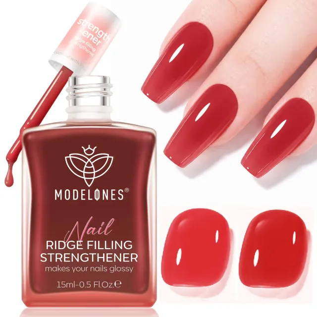 Modelones Nail Strengthener nagelstärkare röd
