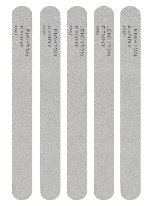 Leighton Denny Uno nagelfil 240/240 5-pack svaga naglar