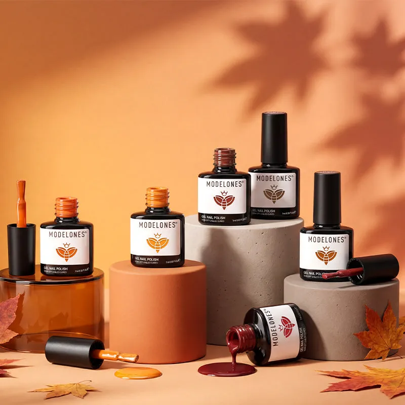 modelones Retro Autumn gellack 6-pack terrakotta brun