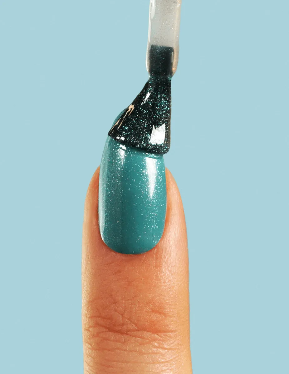 Le Mini Macaron Mermaid gel top coat iriserande