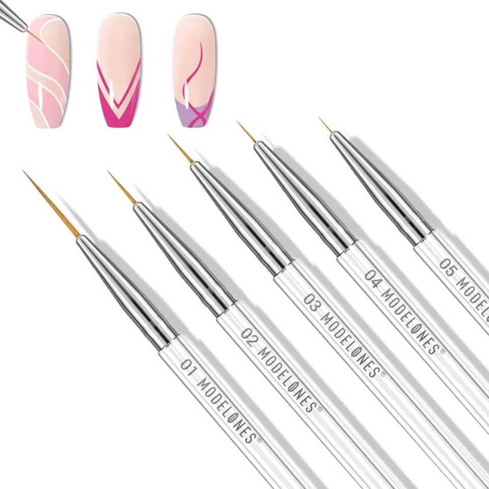 modelones Pure nail art liner penselset 5-pack