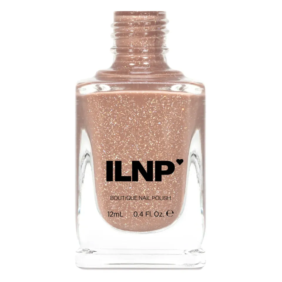 ILNP Cookie Cutter nagellack beige holografisk jelly