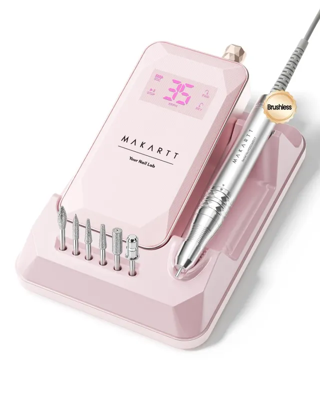 Makartt Vyktor nagelfil 60W 35000RPM rosa borstlös