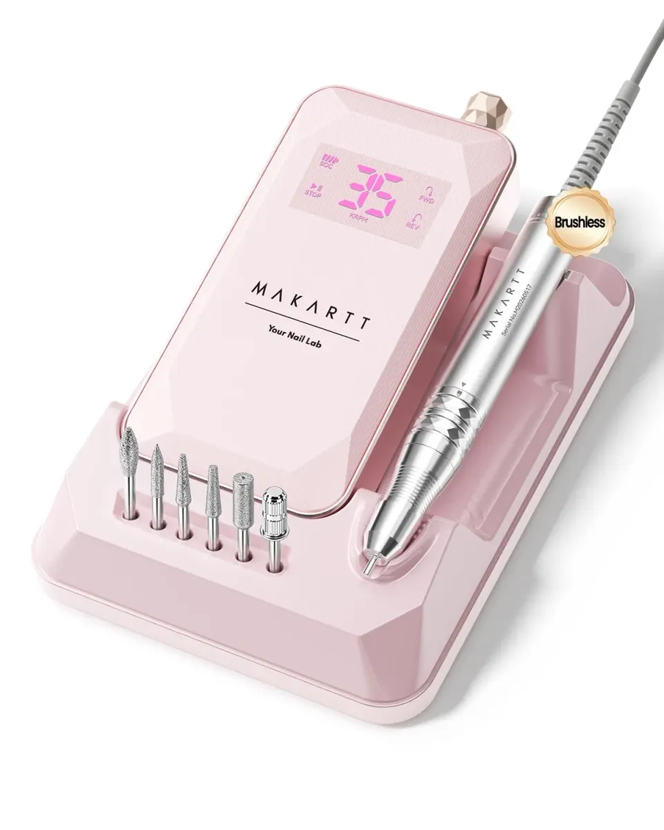 Makartt Vyktor nagelfil 60W 35000RPM rosa borstlös