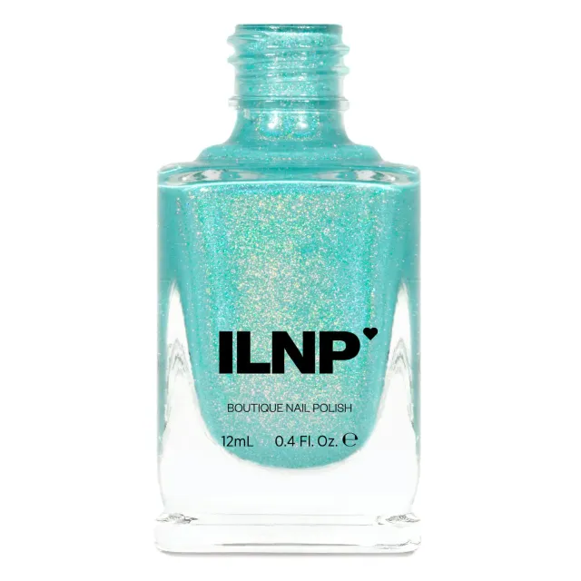 ILNP Music Box nagellack mjuk teal holo