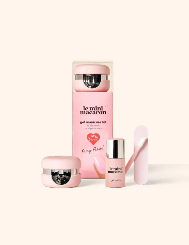 Le Mini Macaron Fairy Floss gelkit babyrosa 3-i-1