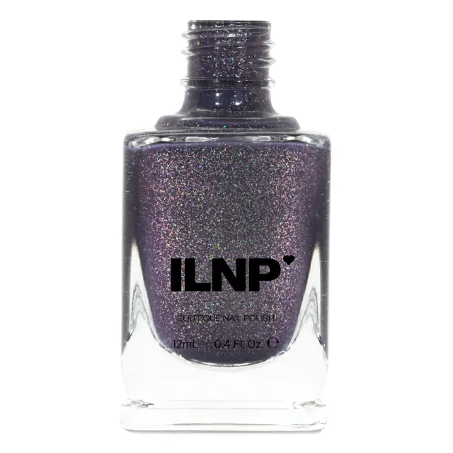 ILNP Chateau nagellack grått holografiskt skimmer