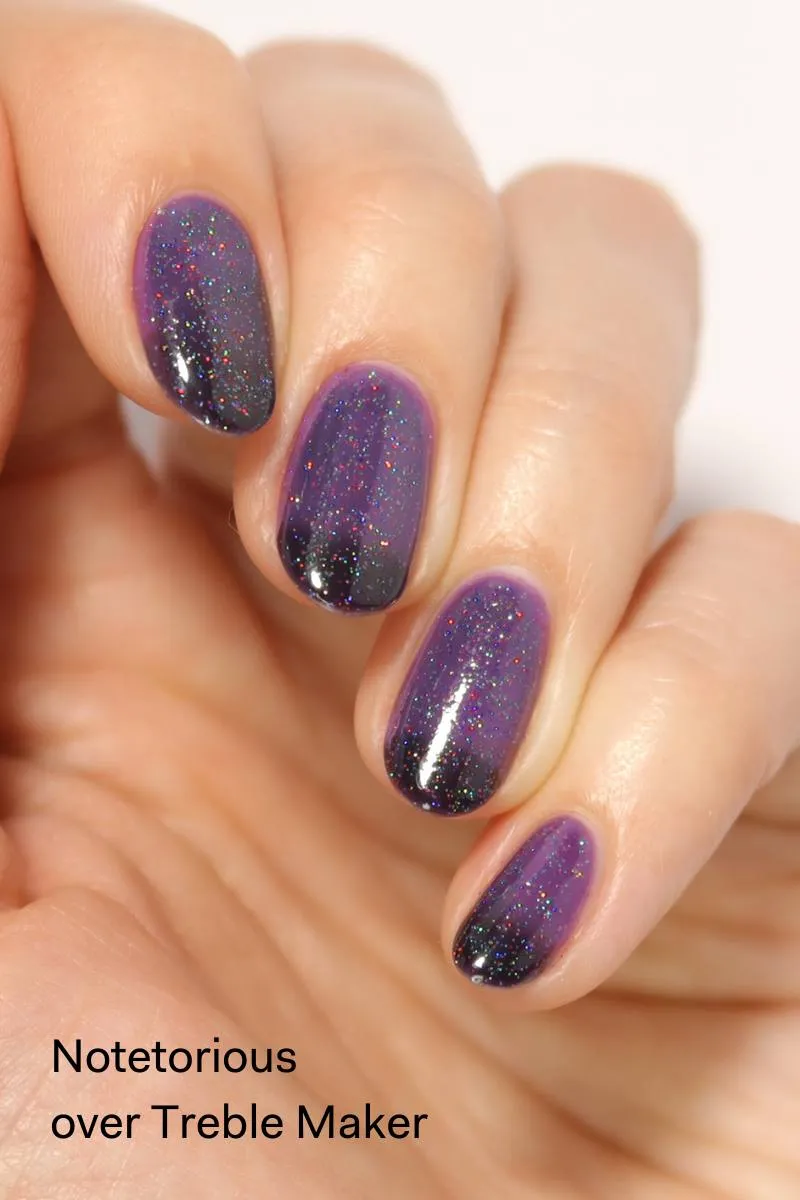 Cirque Colors Notetorious glittertopper holografisk