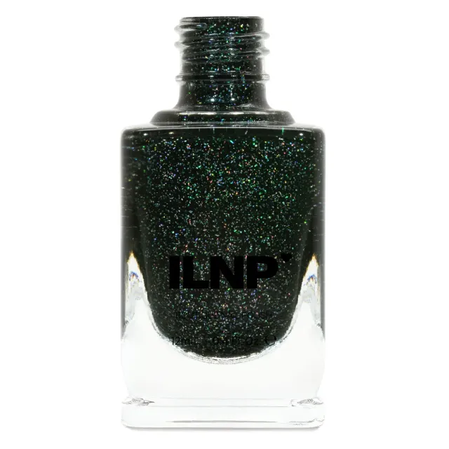 ILNP Tis The Season Holly nagellack mörkgrön holografisk