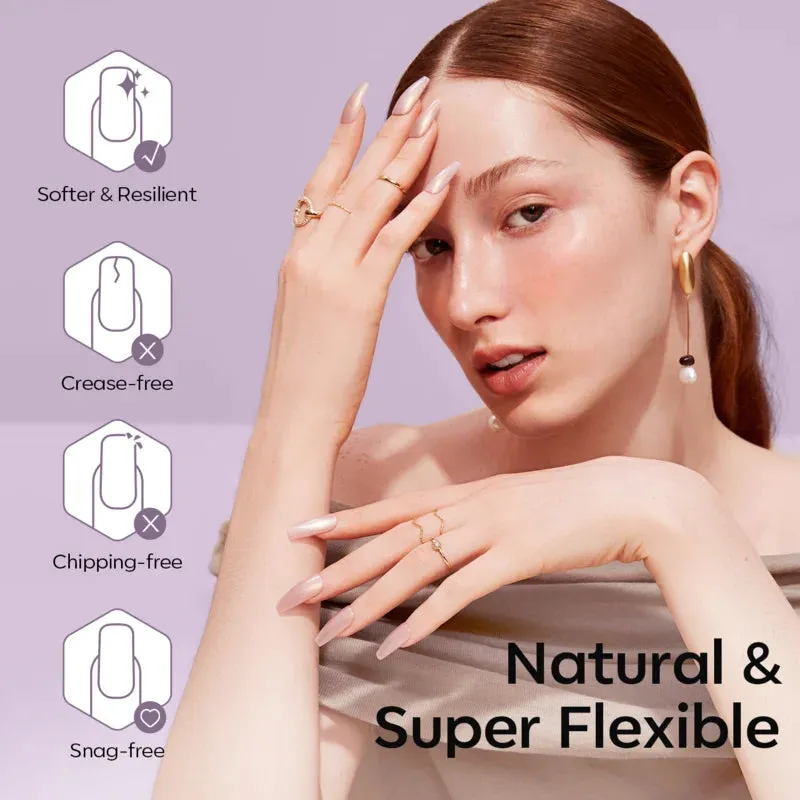 Modelones Short Square Frosted nageltips matt kort