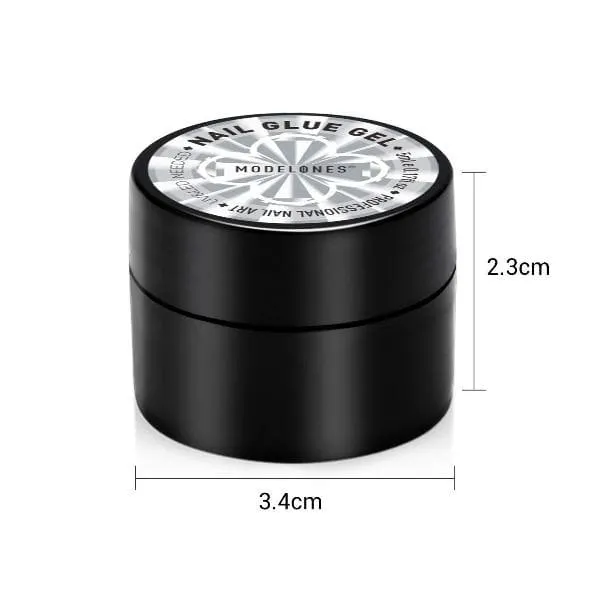 modelones Rhinestone Decoration nagelstenar set med lim