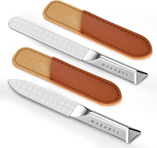 Makartt Metal Nail File metallnagelfilar 2-pack