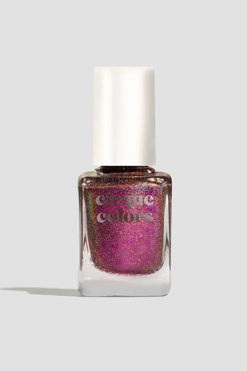 Cirque Colors Tarot nagellack rosewood taupe holo-shimmer