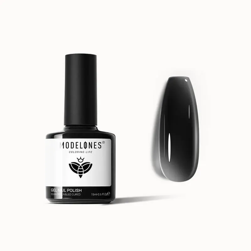 Modelones Inspire Gel gellack Jelly Black 15ml jelly