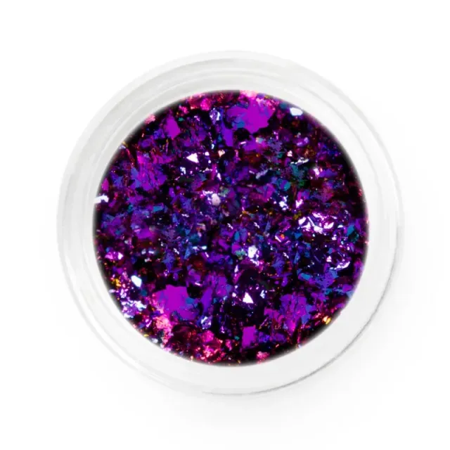 Iz Beauty Purple Pink kromflingor nagelkonst flakes