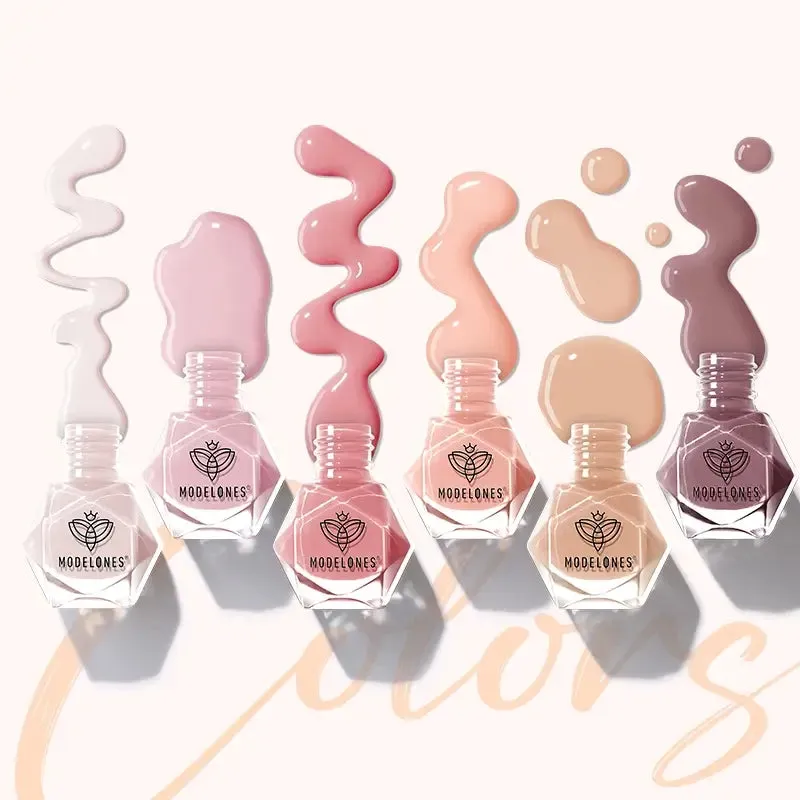 Modelones Blooming Petals nagellack 6-pack nude rosa