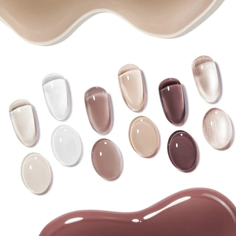 Modelones Coffee and Cream gellackset brun 6-pack kräm